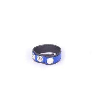 Kiotos Leather Kiotos Leather Cock Strap Van Leer In Diverse Kleuren - Zwart & Blauw