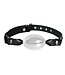 Kiotos Leather Kiotos Aluminium Gag Met Zachte Verstelbare Lederen Riem 4,5 cm