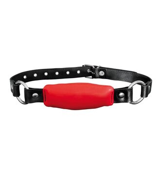 Kiotos Leather Kiotos Silence Straight Red Leather Mouth Gag - Adjustable & Stylish