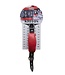 Kiotos Leather Kiotos Leather Verstelbare Leer Mondknevel Met O-Ringen Rood 11 cm