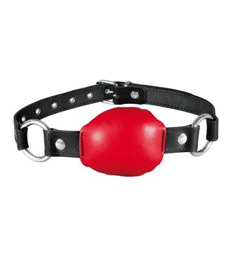 Kiotos Leather Kiotos Leather Mondstuk Gag Rood Met Verstelbare Riem En O-Ringen