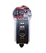 Kiotos Leather Kiotos Leren Halsband 45 cm Blauw Met Studs, D-Ring En Verstelbare Sluiting