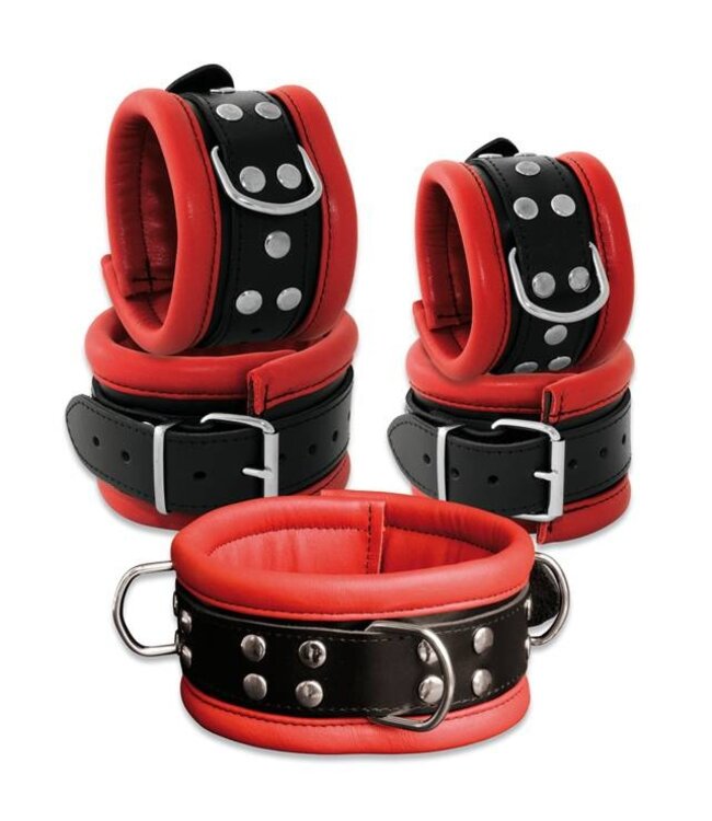 Kiotos Leather Robustes Kiotos-Lederhalsband mit Nieten | Langlebig & bequem 45 cm