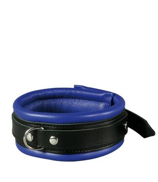 Kiotos Leather Kiotos Sturdy Blue Leather Collar 5cm - Durable, Comfortable & Stylish