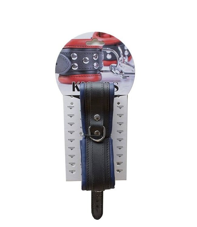 Kiotos Leather Kiotos Sturdy Blue Leather Collar 5cm - Durable, Comfortable & Stylish
