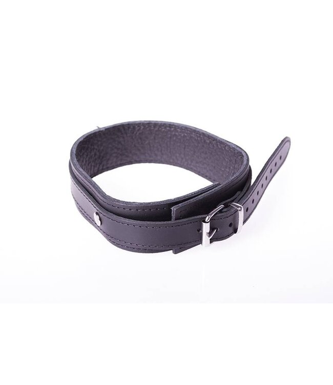 Kiotos Leather Robustes Kiotos Halsband aus rotem Leder mit D-Ring für Komfort und Style