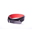 Kiotos Leather Durable Red Cowhide Leather Collar with D-Ring - Stylish & Functional