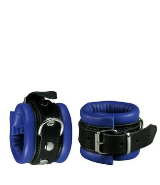 Kiotos Leather Kiotos Lederhandschellen 5 cm Blau | Stilvoll & komfortabel für aufregende Erlebnisse
