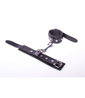 Kiotos Leather Verstellbare Handschellen Schwarz von Kiotos | Strapazierfähig & Bequem