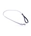 Kiotos Leather Sturdy Black Dog Leash with Carabiner - Small & Large Sizes Available