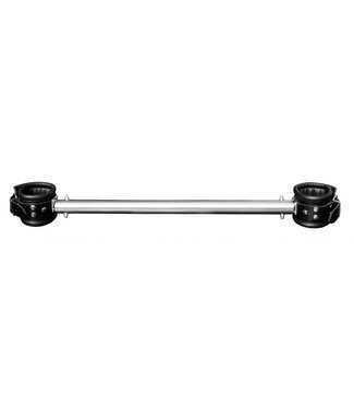 Kiotos Leather Leren Spreader Bar Set Met 360° Roterende RVS Ringen En Comfortabele Boeien
