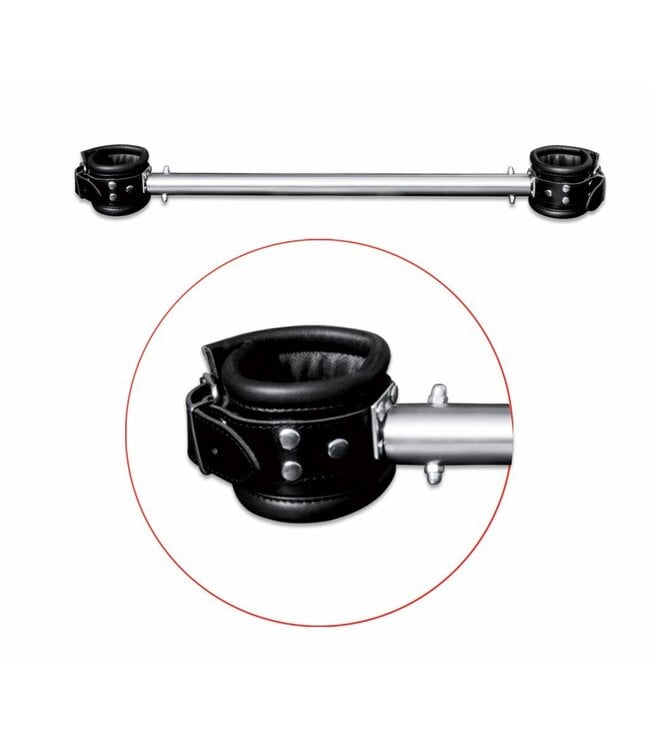 Kiotos Leather Langlebige Spreader Bar mit gepolsterten Lederfesseln für optimalen Komfort
