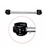 Kiotos Leather Leren Spreader Bar Set Met 360° Roterende RVS Ringen En Comfortabele Boeien