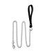 Kiotos Leather Durable Chain Leash with Leather Handle & Carabiner Hook, 1m