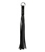 Kiotos Leather Kiotos Leather Leren Whip 25 cm Met 18 Strengen Zwart