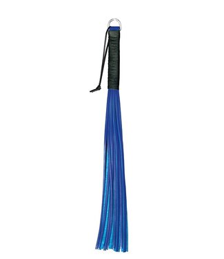 Kiotos Leather Kiotos Handy Whip Blue - 56cm Leather Handle, 16 Strands, Stylish Grip