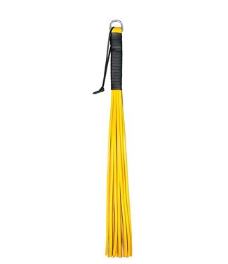 Kiotos Leather Kiotos Handy Whip - 56cm Leather Handle, 16 Strands, Yellow