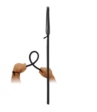 Kiotos Leather Kiotos Flexibele Poing Zweep Van Leer En PVC 65 cm Rood & Zwart