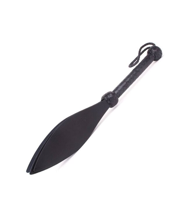 Kiotos Leather Kiotos Leather Drievoudige Leer Spade Slapper Met Sterk Handvat Zwart