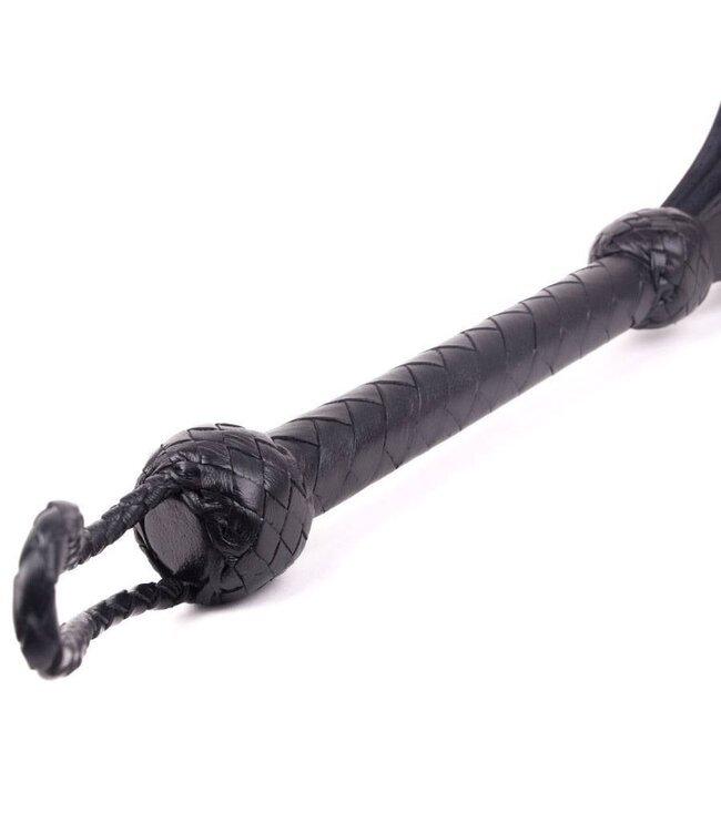 Kiotos Leather Kiotos Leather Drievoudige Leer Spade Slapper Met Sterk Handvat Zwart