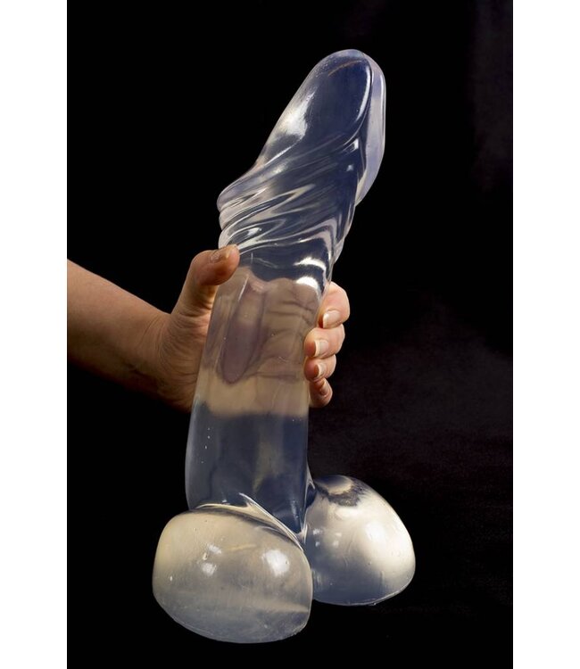 Dinoo Agili Trans Dildo 27cm - Ribbed Safe Stimulator, Easy Clean, Made in EU