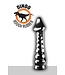 Dinoo Dinoo Europese Geribde Dildo 25 cm Met Puntige Eikel En Beschermhoes