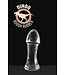 Dinoo Dinoo Ribbelige Silicone Dildo Trans 21,5 cm Met Stevige Eikel