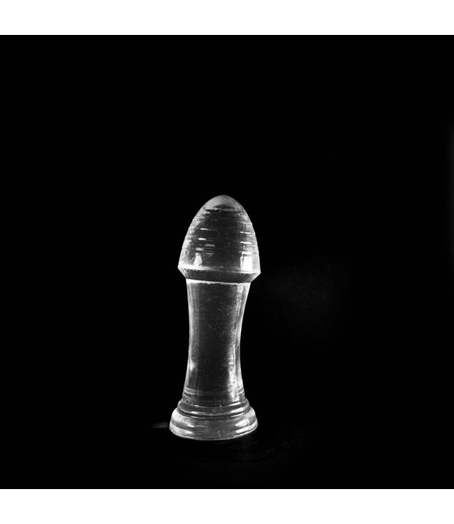 Dinoo Dinoo Ribbelige Silicone Dildo Trans 21,5 cm Met Stevige Eikel