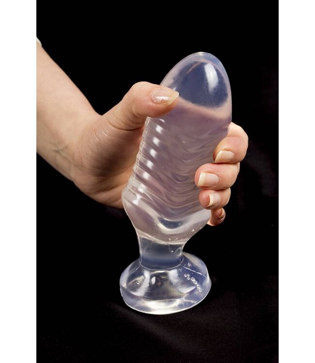 Dinoo Dinoo Butt Plug Trans 23 cm Voor Gevorderden Met Unieke Ribbons Veilig Gebruik