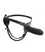 Aufblasbarer Strap-On-Dildo mit verstellbarem Harness – 15 cm, Schwarz