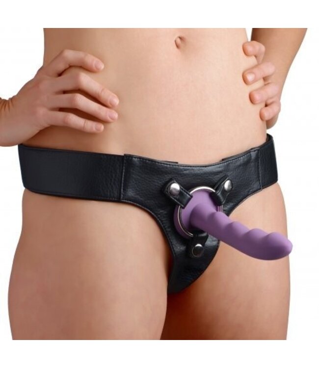 Strap U Verstelbaar Dildo Harnas Met Brede Klittenband En O-Ring