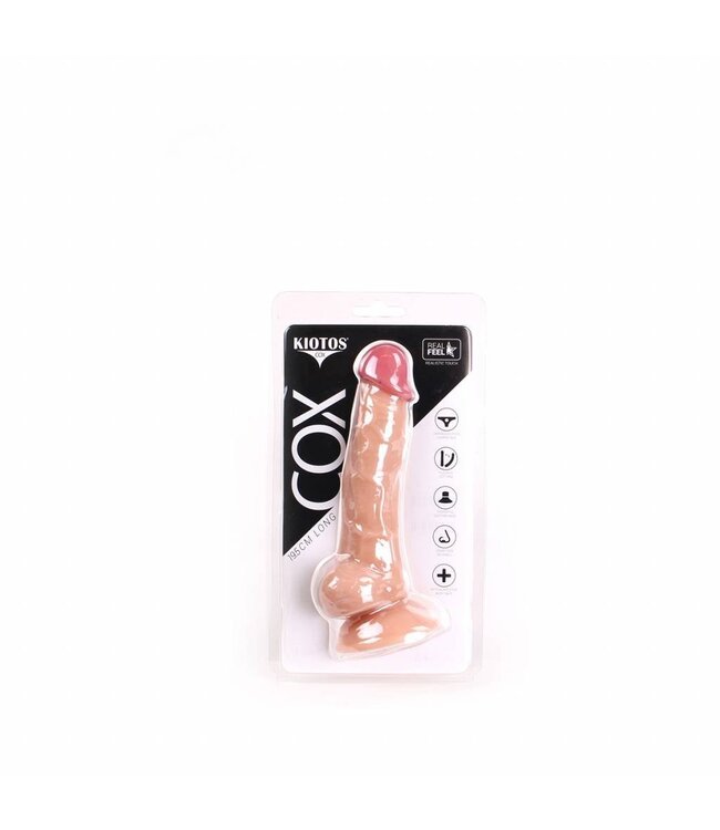Kiotos COX Kiotos COX Dildo 19,5 cm | Realistisch, saugnapf, wasserdicht & flexibel