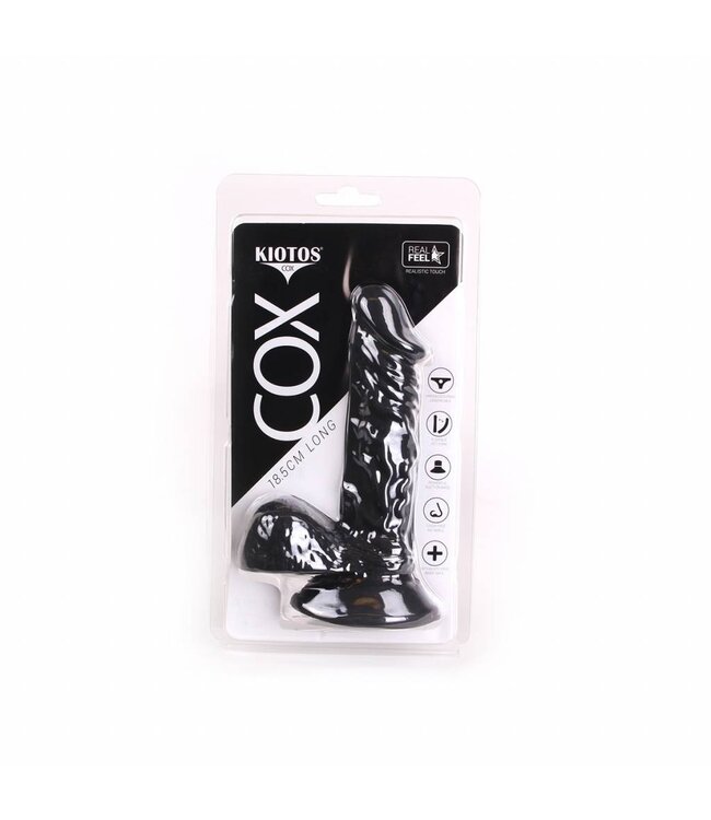Kiotos COX Kiotos COX 18.5 cm Waterproof Dildo - Realistic, Body-Safe TPE