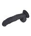 Kiotos COX Kiotos COX Lederen Strap-On Harnas Met 22 cm TPE Dildo En Stalen O-Ringen