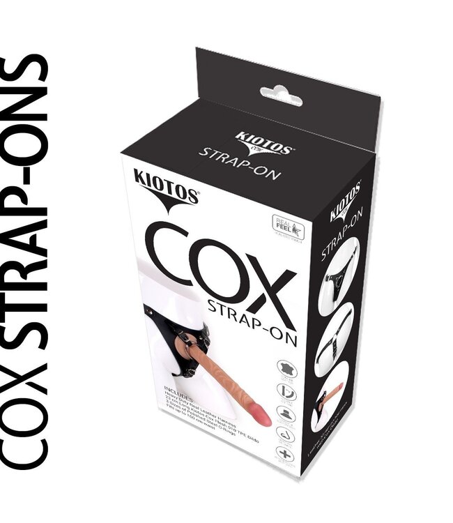 Kiotos COX Kiotos COX Strap-On Set – 23 cm TPE-Dildo & Lederharnisch für Komfort
