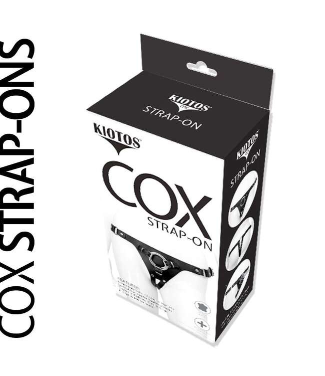 Kiotos COX Kiotos COX Strap-On Lederharnisch 100 cm | Offenes Design, 3 O-Ringe