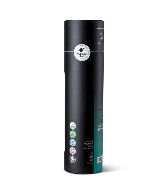 Virgite Virgite Flexibele Realistische Sleeve Van TPE 16,5 cm Met Natuurlijke Pasvorm