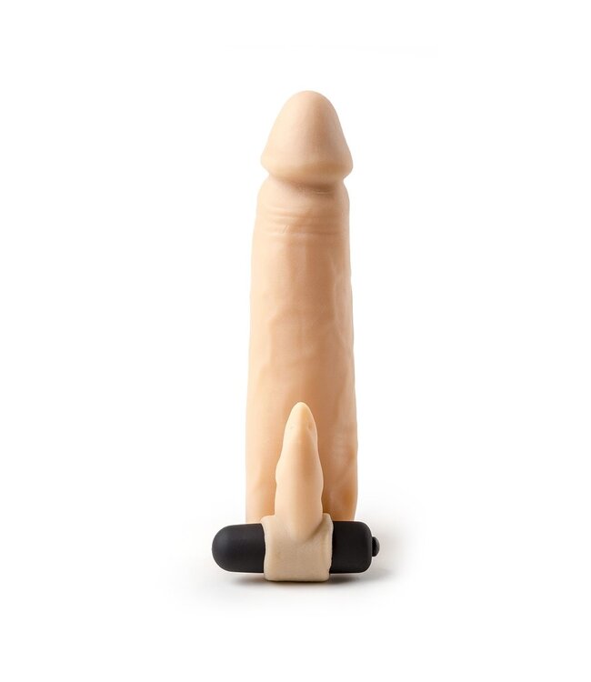 Virgite Flexible 16.2 cm Realistic Sleeve with Vibration & Clitoral Stimulator