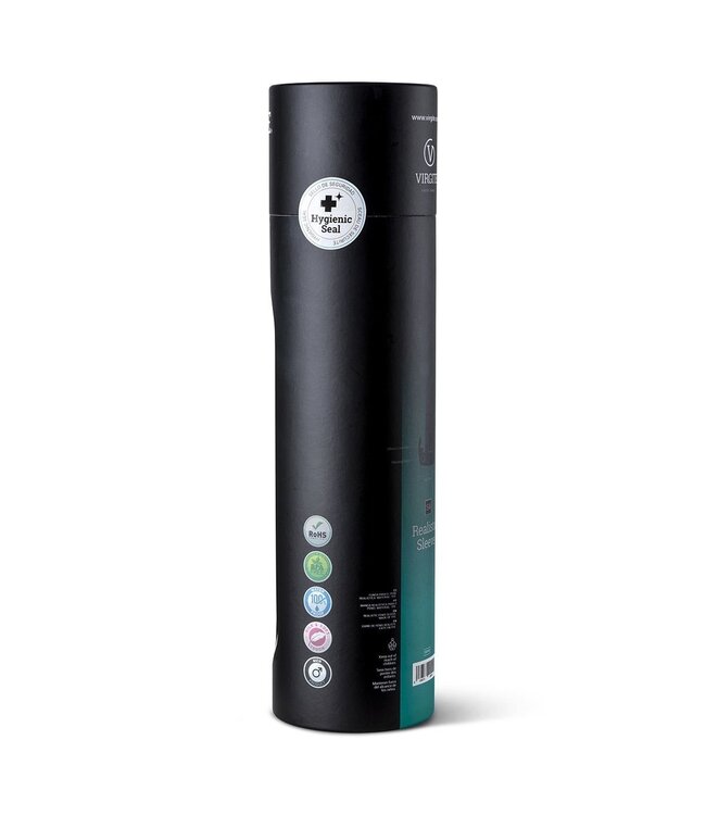 Virgite Realistic 20 cm Vibrating Sleeve | Flexible TPE with Clitoral Stimulator