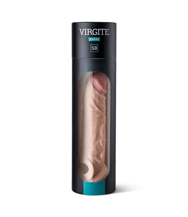 Virgite Realistische TPE-Hülle 19,8 cm – Flexibel, bequem & mit Hodenöffnung