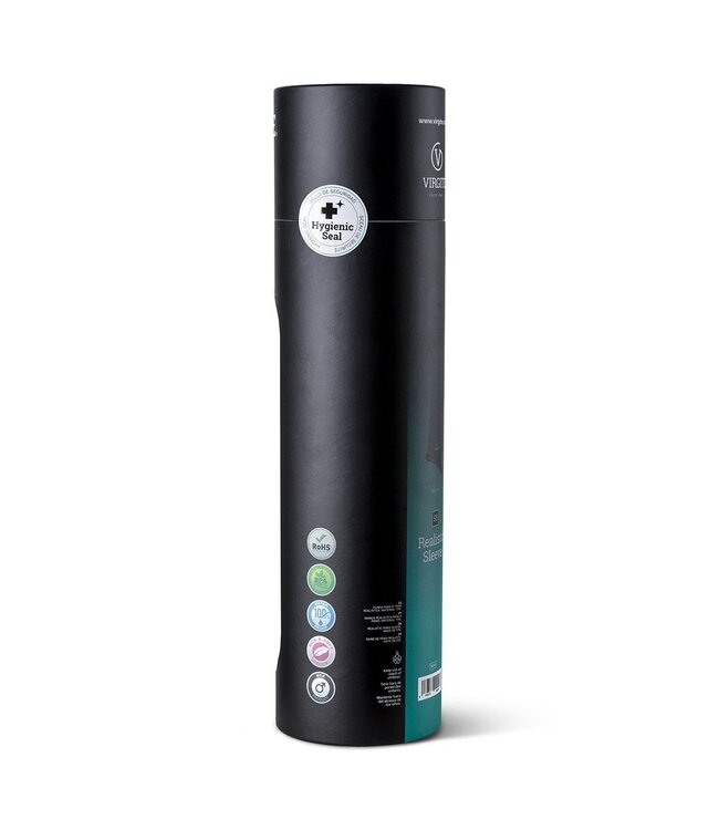 Virgite Virgite TPE Sleeve 19,8 cm Met Ballenopening Voor Comfortabele Pasvorm