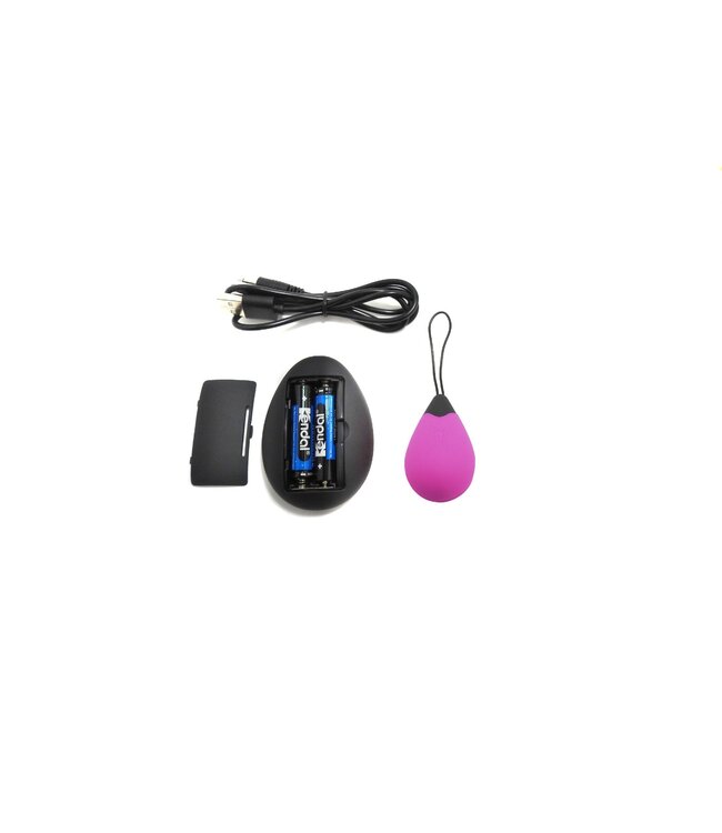 Virgite Wiederaufladbares rosa Vibrationsei mit 10 Modi – wasserdicht & fernsteuerbar