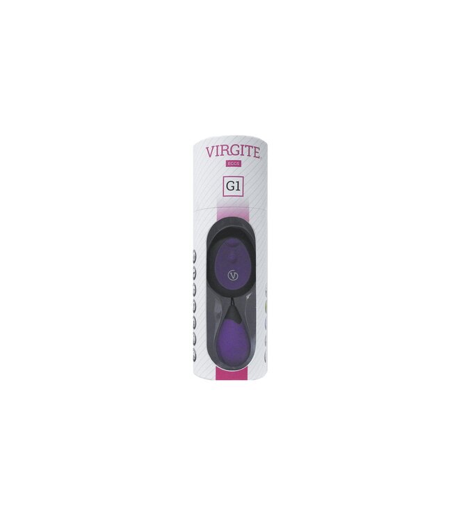 Virgite Rechargeable Purple Vibrating Egg with 10 Modes & Remote Control