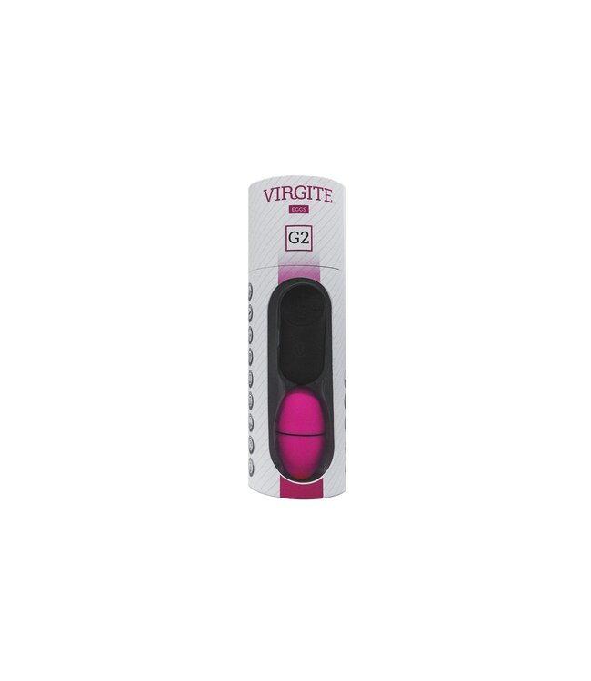 Virgite Pink Remote-Controlled Rechargeable Vibrating Egg - 10 Modes, Waterproof
