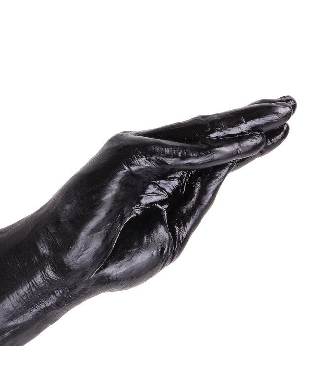 Dinoo Dinoo King-Size-Dildo Arm Schwarz 35 cm – Realistisch und sicher in Geschenkverpackung