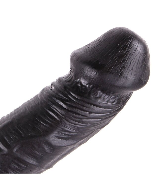 Dinoo Dinoo King-Size-Dildo gebogen schwarz 31 cm – phthalatfrei & luxuriös