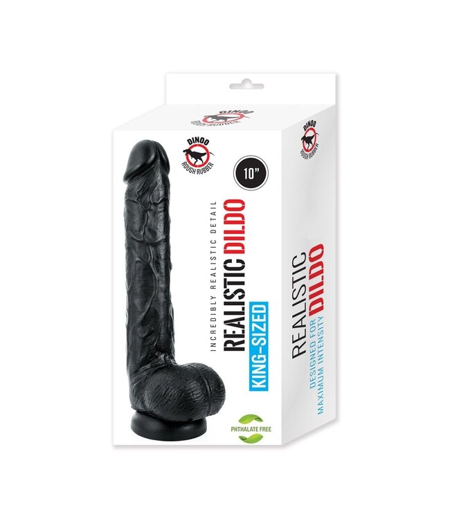 Dinoo Dinoo King-Size Black Dildo 26cm – Realistic & Safe for Pleasure