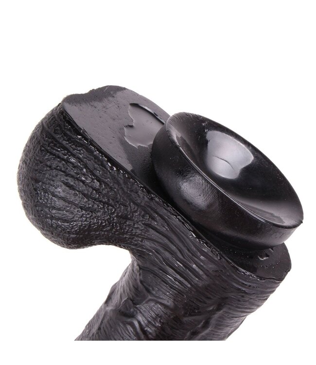 Dinoo Dinoo Realistische King-Size Dildo Zwart 23 cm Veilig & Ftalaatvrij