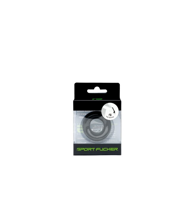 Sport Fucker The Wedge Black: Ultimate Comfort Stretchable Cock Ring by Sport Fucker