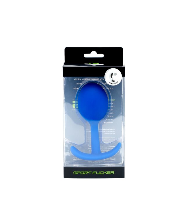 Sport Fucker Thunder Plug Medium Blue - Ergonomic Prostate Massager for Ultimate Pleasure
